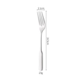 Polished silver stainless steel fork variant, 16.5cm length with 23g weight detail - Small Fork