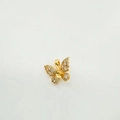 Colgante de mariposa chapado en oro con circonitas para diseño de joyas de perlas - Colgante De Mariposa / Dorado