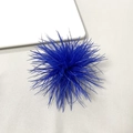Chique kleinblauwe struisvogelveren broche speld voor avondfeestjurk accessoires - Hemelsblauw
