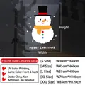 Size chart for snowman Christmas window clings showing dimensions from S to XXL - Snowman (P-SD166) / S Small (30x40cm)