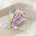 Y2K dopamine style colorful metal drop hair clips set in cute candy colors for girls - 10pcs Candy Color Waterdrop Clips