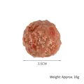 Modèle réaliste de boulette de bœuf en PVC de 3,5 cm pour présentoir - Boulette de Bœuf Rôtie (Sans Fermoir) / Diamètre 3.5cm (Avec Trou)