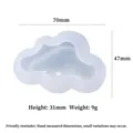 Stampo in silicone 3D a forma di nuvola per candele e saponi 70x47x31mm - Nuvola 3D Specchio Alto