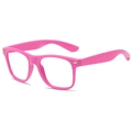 Modisches Brillengestell in Rosa mit Vollrand aus Kunststoff im Retro-Design für Damen - Rosarot
