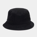 Primer plano de un sombrero de pescador negro con líneas de costura reforzadas en el ala - M (56-58cm) / Negro