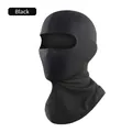 Breathable black cooling ice silk tactical balaclava for sun protection during cycling - Basic Style / Black