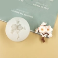 Silicone flower mold for cherry blossom chocolates and cakes with realistic petal textures - 3520 Peach Blossom / Clear