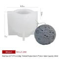 3D lunar surface moon silicone mold for DIY handmade scented candles and gypsum crafts - Moon Mold LZ-280