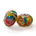 DIY charm beads with colorful hot air balloon and fruit patterns for jewelry making - Rainbow Hot Air Balloon