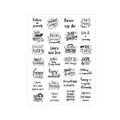 Adesivi con citazioni ispiratrici e frasi scritte a mano in inglese per scrapbooking - G005 Citazioni Nero Bianco-B / Nero e Bianco