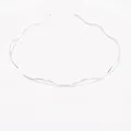 Cerchietto ondulato in metallo argento dal design sottile per acconciature eleganti - Onda morbida / Argento