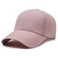 Rosa atmungsaktive Baseballkappe aus schnelltrocknendem Stoff mit Netz-Einsätzen - Verstellbar / Hellrosa