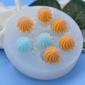 Stampo in silicone a 7 cavità a spirale per caramelle fai-da-te, cioccolato e torte - Stile a Spirale a 7 Fori (3)