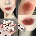 Rossetto opaco vellutato con orsetto, tonalità 04 marrone tè per un look naturale - 04# Wan Se (Marrone Tè) / 3.5g