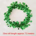 Ghirlanda di stelle verdi da 7,5m per albero di Natale e decorazione per feste festive - Verde