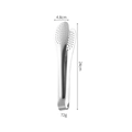 Stainless steel food tongs with slotted head 24cm long 4.8cm wide and 72g weight - Round Hole Tongs 9 Inch