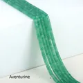 Strand of green aventurine cylinder beads for jewelry making - 2x4mm Spacer Beads (Approx. 150 Beads/Strand) / Green Aventurine A