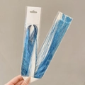 Blue glitter hair tinsel ribbon extension set for braided ballet hairstyles - 29# Iridescent Sky Blue Approx 100 Pcs
