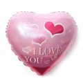 Pink heart-shaped foil balloon with I Love You text for romantic party decoration - 18 Inch Heart Gradient I Love You B0776