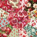 6x6 inch pomegranate themed paper pad for DIY scrapbooking with 12 fruity designs - R2427a 24 Sheets