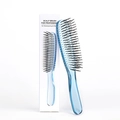 Blue transparent scalp massage brush with professional packaging for hair styling - Large Boxed / Blue