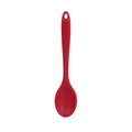 Cucchiaio da cucina in silicone rosso con manico integrato e foro per appenderlo - Cucchiaio Pieno / Rosso