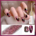 XEIJAYI Peacock Cat Eye Gel Polish in 10ml bottle with purple glitter effect - Peacock Cat Eye Color Change 06