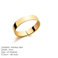 Minimalist 5mm adjustable 18K gold stainless steel ring for women in US size 7 - 5mm Width / US7 / 18K Gold