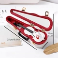 White vintage violin music box jewelry organizer with ballet dancer and mirror interior - Violin Case Music Box - White