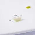 Mini artificial apple slice model for DIY dollhouse crafts, 2cm green resin fruit part - 2cm Two-prong Green Apple Slice