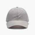 Men's light grey quick-dry baseball cap with contrast stitching for outdoor sun protection - Adjustable / Light Gray