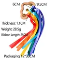 Rainbow Montessori cloud teething ring with colorful ribbons and gold bells toy - Bell Cloud