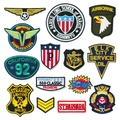 Set of 13 colorful military embroidered tactical patches for DIY clothing decoration - Full Set (14 Pieces Mix)