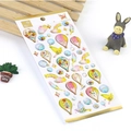 Hot stamping crystal epoxy stickers with watercolor hot air balloon and rainbow designs - Colorful Hot Air Balloon