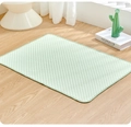 Détail du tapis rafraîchissant vert clair pour animaux avec texture en nid d'abeille - XS 40x30cm / vert clair