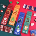 Christmas cartoon pencil set for kids in red green and blue holiday gift boxes - Christmas Boxed Pencils 1 Box (Random Color)