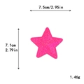 Pink sequin star embroidery patch for clothing DIY decoration with size measurements - Rose Red Star*Small Size (Laser) #16