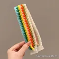 Colorful crochet knit headband with vintage French wavy texture for children - 8# Multi-color Woven Style