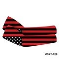 UV protection cooling sleeves with US flag digital print for outdoor cycling sports - Red Black Stripe US Flag(MGXT-028)