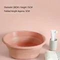 Große faltbare Waschschüssel in Nebelrosa mit 38cm Durchmesser für Reisen - 38*15*5cm / Nebelrosa Groß