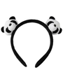 Cute panda plush headband for girls featuring soft 3D cartoon animal character design - Style 6 Panda Heads Headband