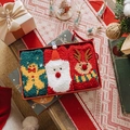 3er-Pack Weihnachts-Korallenfleece-Socken Set mit Lebkuchenmann, Weihnachtsmann und Rentier - Einheitsgröße / Lebkuchenmann, Weihnachtsmann Und Rentier Stile (8091 Scarf Deer)