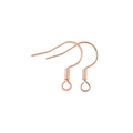 Ganci per orecchini placcati in oro rosa con molle decorative per gioielli fai da te - Tipo standard / Oro rosa