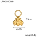 Pendentif abeille dorée en acier inoxydable pour création de bijoux 0.9x0.6cm - Petite Abeille
