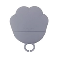 Gray silicone cat paw can lid with lucky cat embossing and storage ring detail - Silicone / Grey Can Lid