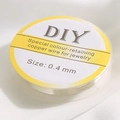 0.4mm silver color-retaining copper wire for jewelry making on a clear plastic spool - 0.4 (10 Rolls) / Silver