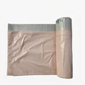 Pink drawstring trash bag roll with silver sealing tape for kitchen and home use - Thickened Iceberry Pink (1 Roll 15 Pcs)