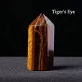 Polished tiger's eye crystal point with golden brown silk luster and hexagonal shape - Tiger's Eye Stone 3.5 X 1.5 Cm / Single Point 3.5*1.5cm