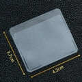 Translucent gray textured self-adhesive pad for jewelry packaging, size 3.7x4.2cm - 10pcs Per Sheet / Clear