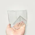 Scatola quadrata in acrilico trasparente con coperchio per figurine e display - 10.5*7.5*10.5cm
